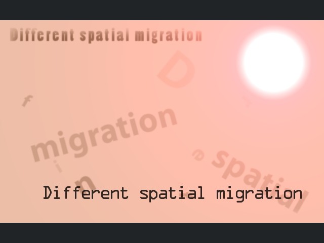 Different spatial migrationのタイトル画像